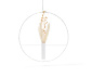 LED-Ring mit Trockenblumen