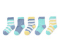 5 Paar Socken aus Bio-Baumwolle, mehrfabig
