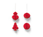 4er-Set Weihnachtsbaumschmuck