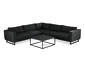 Premium-Lounge-Ecke mit Sunbrella®-Stoff, anthrazit