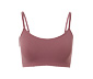 Seamless-Bustier mit Spitze, braun