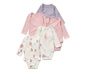 5 Baby-Bodys mit Mitwachsfunktion, Prinzessin