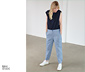 NAH/STUDIO Geripptes Shirt | Baumwoll-Hanf-Mix