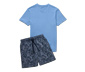 Shorty-Pyjama-Set, blau