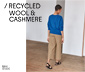 NAH/STUDIO Pullover | recycelte Wolle/ Cashmere, Ocean