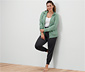 Sweatjacke, salbeigrün