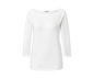 Shirt mit 3/4-Arm, weiß 
