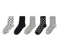 5 Paar Socken, mit Glitzergarn