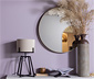 Woood Spiegel »Doutzen«, goldfarben, rund 80 cm