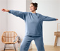 Yogasweatshirt, blau