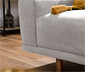 Sofa, 2-Sitzer »Penelope«, silberfarben
