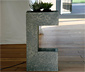 Dobar Gartenbrunnen mit Wasserfall und LEDs