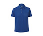 Jersey-Poloshirt, azurblau