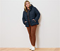 Steppjacke mit Kapuze, dunkelblau
