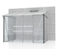Anlehngewächshaus, Aluminium