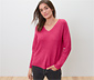 Grobstrickpullover, himbeere