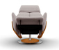Relax-Liegesessel »Thimo«, manuell, beigegrau