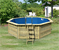 Karibu Gartenpool-Set »Modell 1«, blau, ca. 400 x 400 cm