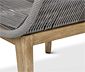 Textilgeflecht-Design-Sessel mit Fußhocker