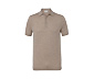 Merino-Poloshirt, beige meliert