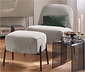 Design-Sessel mit Fußhocker – von SCAPA, beige