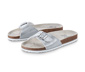 Komfortsandalen in Metallicoptik