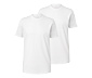 2 T-Shirts mit Rundhalsausschnitt, weiß