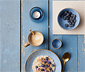 2 Bitz Teelichthalter »Kusintha«, blau
