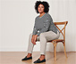 Gestreiftes Langarmshirt
