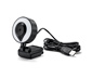 Webcam mit integriertem Licht und Mikrofon