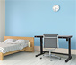 MEDION® höhenverstellbarer Schreibtisch, schwarz, 120 x 60 cm