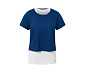 2-in-1-Kurzarm-Sportshirt, royalblau