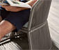Dining-Sessel mit Textilgeflecht