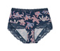 Highwaist-Panty, Blumen-Alloverprint