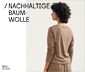 NAH/STUDIO Longsleeve | nachhaltige Baumwolle, hazelnut