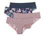 4 Brazilslips, roséfarben/blau