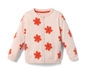 Kleinkinder-Strickjacke, Blumenmuster