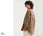 NAH/STUDIO Hemdbluse | nachhaltige Baumwolle, hazelnut