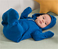 Strickfleece-Einteiler mit Kapuze mit recyceltem Material