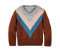 Strickpullover im Colorblocking-Design  