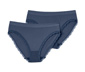 2 Seamless-Pantys, blau