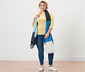 Shirt mit 3/4-Arm, gelb