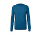 Merino-Pullover mit Rundhalsausschnitt, blau