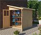 Karibu Anlehn-Gerätehaus, 19 mm (Wandala 2), natur