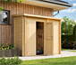 Weka Premium-Gerätehaus mit 2 separaten Räumen, 28 mm