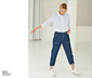 NAH/STUDIO Mom-Jeans | recycelte Baumwolle, Dark Blue