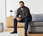 Merino-Pullover mit V-Ausschnitt, anthrazit