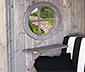 WEKA-Sitzlaube mit Runddach »Merano«, grau, 19 mm