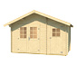 Weka Gartenhaus mit 2 seperaten Räumen, 28 mm (253 Gr. 1)