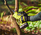 RYOBI 18 V One+ Brushless Akku-Einhand-Kettensäge-Set